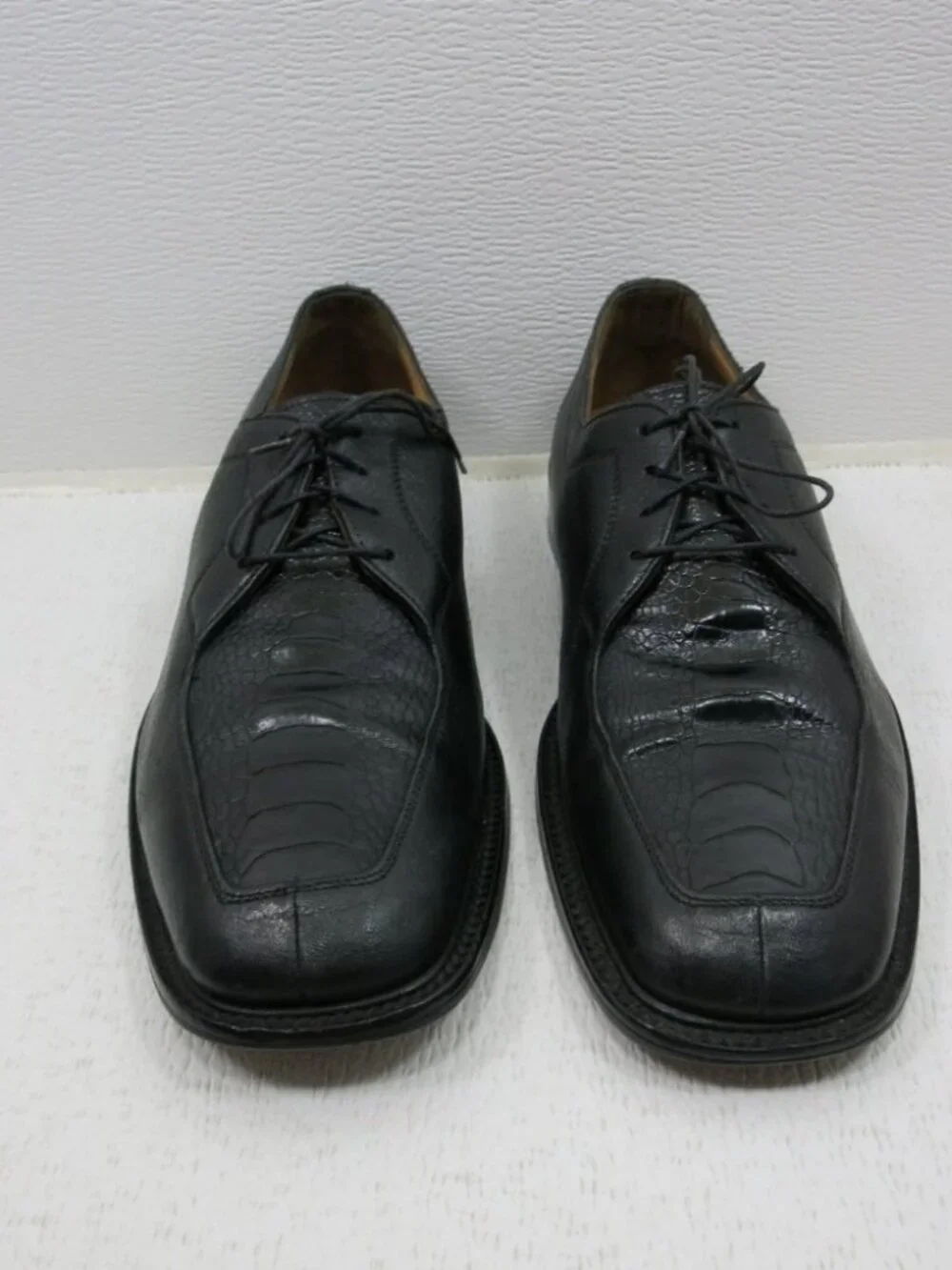 Belvedere Florence Ostrich Leg Leather Men's Oxford Elegant Dress Shoes Size 8.5